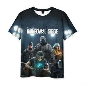 Мужская футболка 3D с принтом Tom Clancy’s Rainbow Six Siege в городе Новоалтайск, 100% полиэфир | прямой крой, круглый вырез горловины, длина до линии бедер | Тематика изображения на принте: 6 | 9 | ash | castle | clancy’s | doc | fbi | gamer | gign | gsg | montagne | rainbow | rook | sas | shooter | siege | six | swat | thermite | tom | twitch | ubisoft | осада | радуга | спецназ | шутер