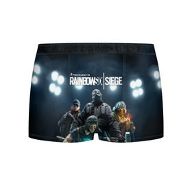 Мужские трусы 3D с принтом Tom Clancy’s Rainbow Six Siege в городе Новоалтайск, 50% хлопок, 50% полиэстер | классическая посадка, на поясе мягкая тканевая резинка | Тематика изображения на принте: 6 | 9 | ash | castle | clancy’s | doc | fbi | gamer | gign | gsg | montagne | rainbow | rook | sas | shooter | siege | six | swat | thermite | tom | twitch | ubisoft | осада | радуга | спецназ | шутер