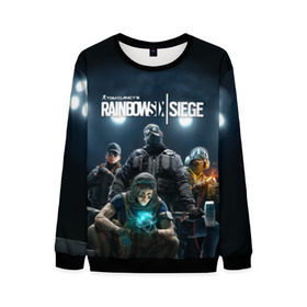 Мужской свитшот 3D с принтом Tom Clancy’s Rainbow Six Siege в городе Новоалтайск, 100% полиэстер с мягким внутренним слоем | круглый вырез горловины, мягкая резинка на манжетах и поясе, свободная посадка по фигуре | Тематика изображения на принте: 6 | 9 | ash | castle | clancy’s | doc | fbi | gamer | gign | gsg | montagne | rainbow | rook | sas | shooter | siege | six | swat | thermite | tom | twitch | ubisoft | осада | радуга | спецназ | шутер