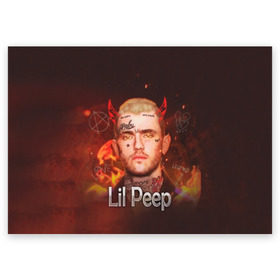 Поздравительная открытка с принтом Lil Peep в городе Новоалтайск, 100% бумага | плотность бумаги 280 г/м2, матовая, на обратной стороне линовка и место для марки
 | awful things | gustav | lil peep | густав ор | клауд | клауд рэп | лил | лили | певец | пееп | пеп | пип | пост эмо | реп | репер | рэп | рэпер | трэп | хип | хип хоп | хоп | эмо трэп
