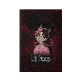 Обложка для паспорта матовая кожа с принтом Lil Peep в городе Новоалтайск, натуральная матовая кожа | размер 19,3 х 13,7 см; прозрачные пластиковые крепления | Тематика изображения на принте: awful things | gustav | lil peep | густав ор | клауд | клауд рэп | лил | лили | певец | пееп | пеп | пип | пост эмо | реп | репер | рэп | рэпер | трэп | хип | хип хоп | хоп | эмо трэп
