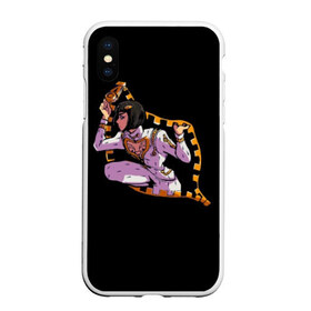 Чехол для iPhone XS Max матовый с принтом JoJo Bizarre Adventure в городе Новоалтайск, Силикон | Область печати: задняя сторона чехла, без боковых панелей | anime | aureo | jojo | jojos | jojos bizarre adventure | vento | боевик | джоджо | иероглиф | манга | приключения | стиль | ужасы | фэнтези | япония