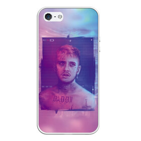 Чехол для iPhone 5/5S матовый с принтом Lil Peep в городе Новоалтайск, Силикон | Область печати: задняя сторона чехла, без боковых панелей | lil peep | rap | лил пип | рэп