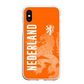Чехол для iPhone XS Max матовый с принтом Сборная Голландии в городе Новоалтайск, Силикон | Область печати: задняя сторона чехла, без боковых панелей | holland | nederland | netherlands | голландия | нидерланды | сборная голландии | сборная голландии по футболу | сборная нидерландов | форма | футбольные сборные | чемпионат