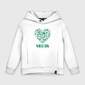 Детское худи Oversize хлопок с принтом Vegan в городе Новоалтайск, френч-терри — 70% хлопок, 30% полиэстер. Мягкий теплый начес внутри —100% хлопок | боковые карманы, эластичные манжеты и нижняя кромка, капюшон на магнитной кнопке | earth | green | greenpaece | nature | sport | vegan | world | yoga | веган | вегетарианец | гринпис | дерево | еда | животные | жизнь | здоровье | зеленый | йога | лес | любовь | мир | овощи | пища | планета | природа | растение