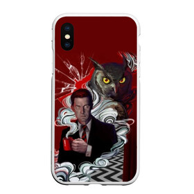 Чехол для iPhone XS Max матовый с принтом Twin Peaks в городе Новоалтайск, Силикон | Область печати: задняя сторона чехла, без боковых панелей | twin peaks | агент купер | девид линч | дейл | лора палмер | огонь иди за мной | одри хорн | совы не то чем кажутся | твин пикс