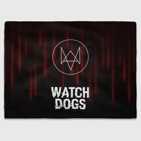 Плед 3D с принтом WATCH DOGS  в городе Новоалтайск, 100% полиэстер | закругленные углы, все края обработаны. Ткань не мнется и не растягивается | action | ct os | ded sec | fox | gamer | glitch | hacker | player | watch dogs | watch dogs 2 | глитч | знак лиса | игра | компьютерная игра | хакер