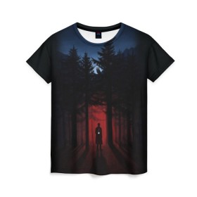 Женская футболка 3D с принтом Twin Peaks в городе Новоалтайск, 100% полиэфир ( синтетическое хлопкоподобное полотно) | прямой крой, круглый вырез горловины, длина до линии бедер | twin peaks | агент купер | девид линч | дейл | лора палмер | огонь иди за мной | одри хорн | совы не то чем кажутся | твин пикс
