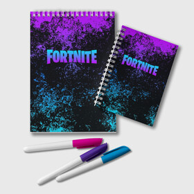 Блокнот с принтом FORTNITE в городе Новоалтайск, 100% бумага | 48 листов, плотность листов — 60 г/м2, плотность картонной обложки — 250 г/м2. Листы скреплены удобной пружинной спиралью. Цвет линий — светло-серый
 | Тематика изображения на принте: 2019 | armor | armour | cybersport | esport | fortnite | game | llama | logo | броня | игра | киберспорт | лама | фиолетовый | фирменные цвета | фортнайт