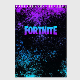 Скетчбук с принтом FORTNITE в городе Новоалтайск, 100% бумага
 | 48 листов, плотность листов — 100 г/м2, плотность картонной обложки — 250 г/м2. Листы скреплены сверху удобной пружинной спиралью | Тематика изображения на принте: 2019 | armor | armour | cybersport | esport | fortnite | game | llama | logo | броня | игра | киберспорт | лама | фиолетовый | фирменные цвета | фортнайт