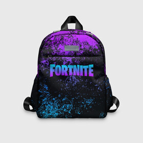 Детский рюкзак 3D с принтом FORTNITE в городе Новоалтайск, 100% полиэстер | лямки с регулируемой длиной, сверху петелька, чтобы рюкзак можно было повесить на вешалку. Основное отделение закрывается на молнию, как и внешний карман. Внутри дополнительный карман. По бокам два дополнительных кармашка | 2019 | armor | armour | cybersport | esport | fortnite | game | llama | logo | броня | игра | киберспорт | лама | фиолетовый | фирменные цвета | фортнайт