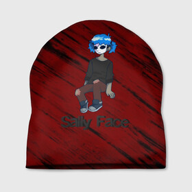 Шапка 3D с принтом SALLY FACE в городе Новоалтайск, 100% полиэстер | универсальный размер, печать по всей поверхности изделия | blue | diane | face | fisher | gizmo | henry | johnson | killer | larry | sally | генри | гизмо | джонсон | диана | ларри | лицо | парень в маске | салли | фейс | фишер