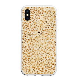 Чехол для iPhone XS Max матовый с принтом Блин в городе Новоалтайск, Силикон | Область печати: задняя сторона чехла, без боковых панелей | блин | блины | жареный | лаваш | текстура | фон | хлеб