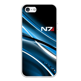 Чехол для iPhone 5/5S матовый с принтом MASS EFFECT в городе Новоалтайск, Силикон | Область печати: задняя сторона чехла, без боковых панелей | n7 | броня | костюм | масс эффект | н7 | стальная броня | шепард