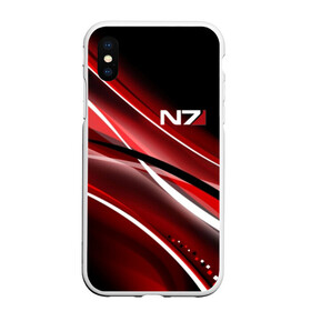 Чехол для iPhone XS Max матовый с принтом MASS EFFECT в городе Новоалтайск, Силикон | Область печати: задняя сторона чехла, без боковых панелей | Тематика изображения на принте: n7 | броня | костюм | масс эффект | н7 | стальная броня | шепард