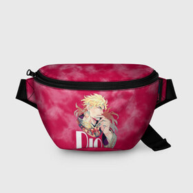 Поясная сумка 3D с принтом JoJo Bizarre Adventure в городе Новоалтайск, 100% полиэстер | плотная ткань, ремень с регулируемой длиной, внутри несколько карманов для мелочей, основное отделение и карман с обратной стороны сумки застегиваются на молнию | anime | aureo | jojo | jojos | jojos bizarre adventure | vento | боевик | джоджо | иероглиф | манга | приключения | стиль | ужасы | фэнтези | япония