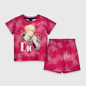 Детский костюм с шортами 3D с принтом JoJo Bizarre Adventure в городе Новоалтайск,  |  | anime | aureo | jojo | jojos | jojos bizarre adventure | vento | боевик | джоджо | иероглиф | манга | приключения | стиль | ужасы | фэнтези | япония
