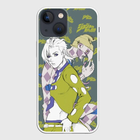 Чехол для iPhone 13 mini с принтом JoJo Bizarre Adventure в городе Новоалтайск,  |  | anime | aureo | jojo | jojos | jojos bizarre adventure | vento | боевик | джоджо | иероглиф | манга | приключения | стиль | ужасы | фэнтези | япония
