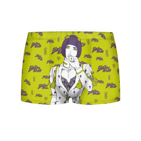 Мужские трусы 3D с принтом JoJo Bizarre Adventure в городе Новоалтайск, 50% хлопок, 50% полиэстер | классическая посадка, на поясе мягкая тканевая резинка | anime | aureo | jojo | jojos | jojos bizarre adventure | vento | боевик | джоджо | иероглиф | манга | приключения | стиль | ужасы | фэнтези | япония