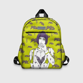 Детский рюкзак 3D с принтом JoJo Bizarre Adventure в городе Новоалтайск, 100% полиэстер | лямки с регулируемой длиной, сверху петелька, чтобы рюкзак можно было повесить на вешалку. Основное отделение закрывается на молнию, как и внешний карман. Внутри дополнительный карман. По бокам два дополнительных кармашка | anime | aureo | jojo | jojos | jojos bizarre adventure | vento | боевик | джоджо | иероглиф | манга | приключения | стиль | ужасы | фэнтези | япония