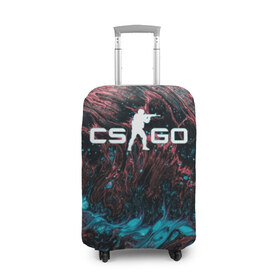 Чехол для чемодана 3D с принтом CS GO HYPER BEAST в городе Новоалтайск, 86% полиэфир, 14% спандекс | двустороннее нанесение принта, прорези для ручек и колес | action | astralis | awp | counter strike | cs go | cs go global offensive | cybersport | faze clan | game | gamer | hyper beast | shooter | skin | team liquid | киберспорт | оружие | скины