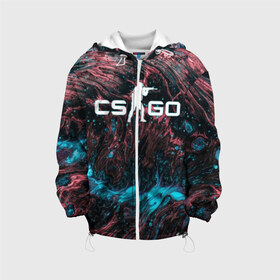 Детская куртка 3D с принтом CS GO HYPER BEAST в городе Новоалтайск, 100% полиэстер | застежка — молния, подол и капюшон оформлены резинкой с фиксаторами, по бокам — два кармана без застежек, один потайной карман на груди, плотность верхнего слоя — 90 г/м2; плотность флисового подклада — 260 г/м2 | Тематика изображения на принте: action | astralis | awp | counter strike | cs go | cs go global offensive | cybersport | faze clan | game | gamer | hyper beast | shooter | skin | team liquid | киберспорт | оружие | скины