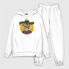 Мужской костюм хлопок OVERSIZE с принтом Синко де Майо в городе Новоалтайск,  |  | 5 de mayo | mexico | skull | де | майо | мексика | синко | сомбреро | туризм | череп | черепа