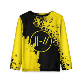 Детский лонгслив 3D с принтом TWENTY ONE PILOTS в городе Новоалтайск, 100% полиэстер | длинные рукава, круглый вырез горловины, полуприлегающий силуэт
 | 