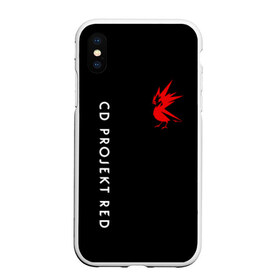 Чехол для iPhone XS Max матовый с принтом CD RPOJECT RED в городе Новоалтайск, Силикон | Область печати: задняя сторона чехла, без боковых панелей | 2019 | cd project red | cyberpunk 2077 | future | hack | night city | samurai | sci fi | андроиды | безумие | будущее | киберпанк 2077 | логотип | роботы | самураи | фантастика | цифры