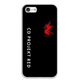 Чехол для iPhone 5/5S матовый с принтом CD RPOJECT RED в городе Новоалтайск, Силикон | Область печати: задняя сторона чехла, без боковых панелей | 2019 | cd project red | cyberpunk 2077 | future | hack | night city | samurai | sci fi | андроиды | безумие | будущее | киберпанк 2077 | логотип | роботы | самураи | фантастика | цифры