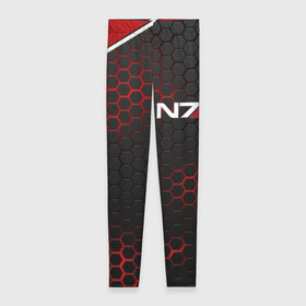 Леггинсы 3D с принтом MASS EFFECT N7 | СТАЛЬНАЯ БРОНЯ в городе Новоалтайск, 80% полиэстер, 20% эластан | Эластичный пояс, зауженные к низу, низкая посадка | n7 | texture | броня | костюм | масс эффект | н7 | соты | стальная броня | стальные соты | текстура | шепард