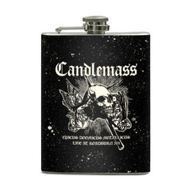 Фляга с принтом Candlemass в городе Новоалтайск, металлический корпус | емкость 0,22 л, размер 125 х 94 мм. Виниловая наклейка запечатывается полностью | Тематика изображения на принте: doom | metal | группы | дум | дум метал | метал | музыка | рок