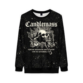 Женский свитшот 3D с принтом Candlemass в городе Новоалтайск, 100% полиэстер с мягким внутренним слоем | круглый вырез горловины, мягкая резинка на манжетах и поясе, свободная посадка по фигуре | doom | metal | группы | дум | дум метал | метал | музыка | рок