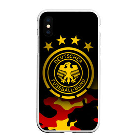 Чехол для iPhone XS Max матовый с принтом Сборная Германии в городе Новоалтайск, Силикон | Область печати: задняя сторона чехла, без боковых панелей | deutsche | deutschland | die mannschaft | germany | германия | немецкая сборная | сборная | сборная гемании по футболу | сборная германии | форма | футбол