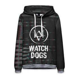 Мужская толстовка 3D с принтом WATCH DOGS в городе Новоалтайск, 100% полиэстер | двухслойный капюшон со шнурком для регулировки, мягкие манжеты на рукавах и по низу толстовки, спереди карман-кенгуру с мягким внутренним слоем. | action | ct os | ded sec | fox | game | gamer | glitch | hacker | player | watch dogs | watch dogs 2 | глитч | знак лиса | игра | компьютерная игра | маркус | хакер