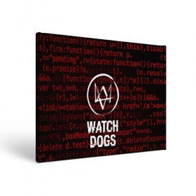 Холст прямоугольный с принтом WATCH DOGS в городе Новоалтайск, 100% ПВХ |  | action | ct os | ded sec | fox | game | gamer | glitch | hacker | player | watch dogs | watch dogs 2 | глитч | знак лиса | игра | компьютерная игра | маркус | хакер