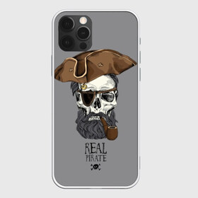 Чехол для iPhone 12 Pro Max с принтом Real pirate в городе Новоалтайск, Силикон |  | beard | bones | crossed | drawing | font | funny | graphics | hat | inscription | mustache | one eyed | pipe | pirate | real | roger | skull | smoking | борода | весёлый | графика | кости | кури | надпись | одноглазый | перекрещенные | пират | реальный | 
