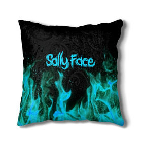 Подушка 3D с принтом SALLY FACE FIRE в городе Новоалтайск, наволочка – 100% полиэстер, наполнитель – холлофайбер (легкий наполнитель, не вызывает аллергию). | состоит из подушки и наволочки. Наволочка на молнии, легко снимается для стирки | face | fire | game | horror | larry | sally | sally face | sanity s fall | игра | ларри | мальчик с протезом | огонь | салли | салли фейс | ужасы