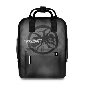 Женский рюкзак 3D с принтом The Prodigy в городе Новоалтайск, 100% полиэстер | лямки с регулируемой длиной, сверху ручки, чтобы рюкзак нести как сумку. Основное отделение закрывается на молнию, как и внешний карман. Внутри два дополнительных кармана, один из которых закрывается на молнию. По бокам два дополнительных кармашка, куда поместится маленькая бутылочка
 | album | art | break | dance | logo | music | prodigy | брейк | граффити | группа | заставка | лого | логотип | музыка | муравей | продиджи