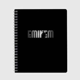 Тетрадь с принтом EMINEM в городе Новоалтайск, 100% бумага | 48 листов, плотность листов — 60 г/м2, плотность картонной обложки — 250 г/м2. Листы скреплены сбоку удобной пружинной спиралью. Уголки страниц и обложки скругленные. Цвет линий — светло-серый
 | eminem | rap | актёр | американский рэпер | композитор | маршалл | продюсер | рэп | рэпер | эминем