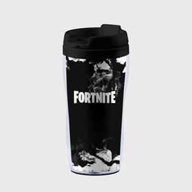 Термокружка-непроливайка с принтом FORTNITE в городе Новоалтайск, внутренняя часть — пищевой пластик, наружная часть — прозрачный пластик, между ними — полиграфическая вставка с рисунком | объем — 350 мл, герметичная крышка | battle royale | fortnite | fortnite battle royale | futuresynth | game | outrun | retrowave | synth | synthwave | игры | ретровейв | синтвейв | фортнайт