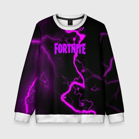 Детский свитшот 3D с принтом FORTNITE в городе Новоалтайск, 100% полиэстер | свободная посадка, прямой крой, мягкая тканевая резинка на рукавах и понизу свитшота | battle royale | fortnite | fortnite battle royale | futuresynth | game | outrun | retrowave | synth | synthwave | игры | ретровейв | синтвейв | фортнайт