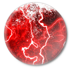 Значок с принтом БРЫЗГИ КРАСОК(RED STORM) в городе Новоалтайск,  металл | круглая форма, металлическая застежка в виде булавки | abstraction | tie dye | watercolor | абстракция красок | акварель | акриловый | брызги красок | живопись | краска | потертость красок | размытые краски | текстуры | черно белый | яркие краски