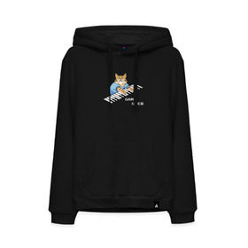 Мужская толстовка с принтом IT CROWD 8 bit cat в городе Новоалтайск, френч-терри, мягкий теплый начес внутри (100% хлопок) | карман-кенгуру, эластичные манжеты и нижняя кромка, капюшон с подкладом и шнурком | Тематика изображения на принте: 8 bit cat | 8 бит кот | cat | game | game over | it crowd | old gamer | компьютерщики | котики | котэ | майка роя