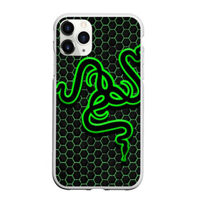 Чехол для iPhone 11 Pro матовый с принтом RAZER в городе Новоалтайск, Силикон |  | game | razer | texture | зеленый | игровое лого | игромания | игры | рэйзер | текстуры