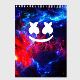 Скетчбук с принтом MARSHMELLO SPACE в городе Новоалтайск, 100% бумага
 | 48 листов, плотность листов — 100 г/м2, плотность картонной обложки — 250 г/м2. Листы скреплены сверху удобной пружинной спиралью | Тематика изображения на принте: dj | galaxy | marshmello | space | star
nebula | usa | абстракция | америка | вселенная | галактика | звезда | звезды | клубная музыка | космический | маршмелло | музыка | музыкант | планеты