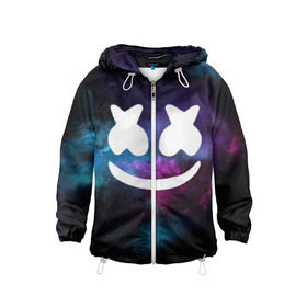 Детская ветровка 3D с принтом MARSHMELLO SPACE в городе Новоалтайск, 100% полиэстер | подол и капюшон оформлены резинкой с фиксаторами, по бокам два кармана без застежек, один потайной карман на груди | dj | galaxy | marshmello | space | star
nebula | usa | абстракция | америка | вселенная | галактика | звезда | звезды | клубная музыка | космический | маршмелло | музыка | музыкант | планеты
