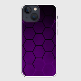 Чехол для iPhone 13 mini с принтом Неоновая броня в городе Новоалтайск,  |  | abstraction | geometry | hexagon | techno | абстракция | броня | геометрия | краски | неон | неоновый | сетка | соты | стальная броня | текстура | шестигранники