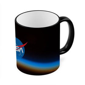 Кружка с принтом NASA SPACE в городе Новоалтайск, керамика | ёмкость 330 мл | galaxy | nasa | nebula | space | star | абстракция | вселенная | галактика | звезда | звезды | космический | наса | планеты