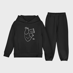 Детский костюм хлопок Oversize с принтом Сердце Сайтамы в городе Новоалтайск,  |  | one | one punch man | бесправный ездок | бласт | бэнг | ванпанчмен | генос | демон киборг | лысый плащ | ниндзя | сайтама | сверхзвуковой соник | серебряный клык | тацумаки | человек один удар